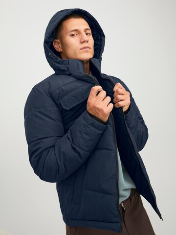 JACK & JONES Winter Jacket 'BRADY' in Blue