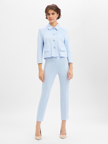 Coupe slim Pantalon à pince Marc Cain en bleu