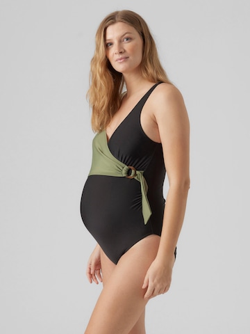 MAMALICIOUS Swimsuit 'Amely' in Green: front