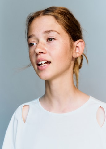 MANGO KIDS Shirt in Wit