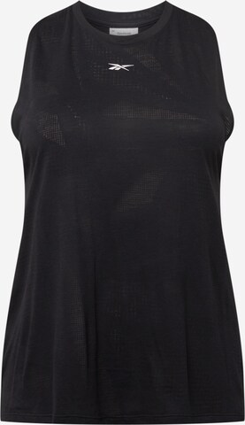 Reebok - Top deportivo en negro: frente