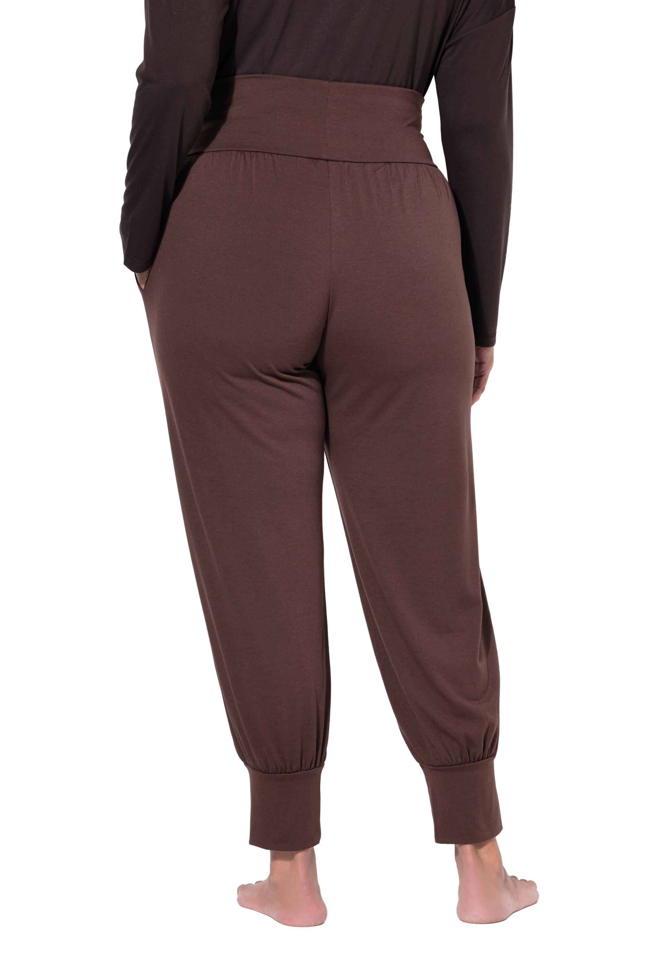 Ulla Popken Tapered Hose in Braun