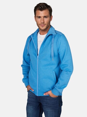 salzhaut Sweatjacke 'MOOL' in Blau: Vorderseite