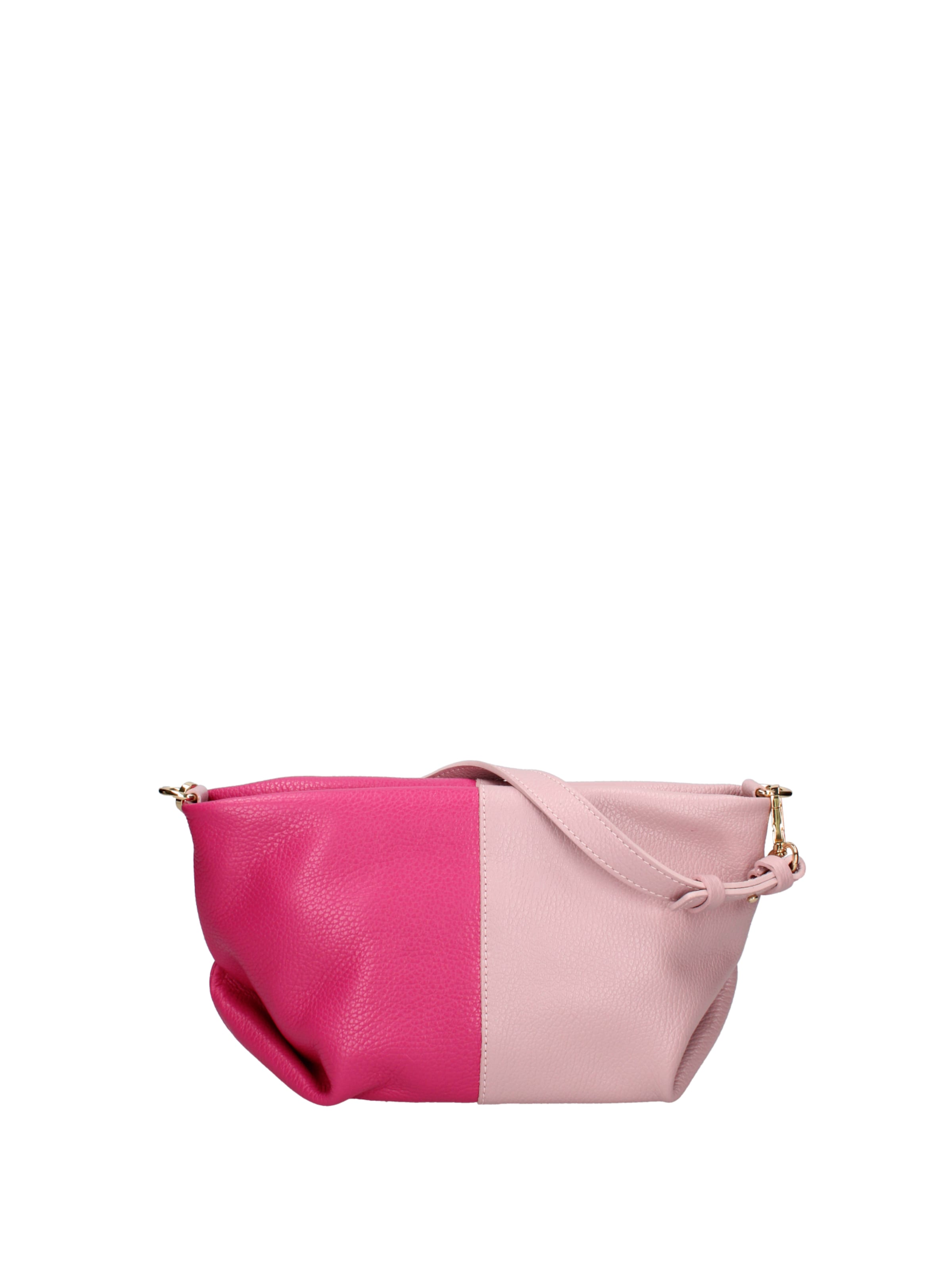 Sac bandoulière Roberta Rossi en rose : devant