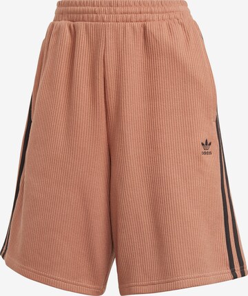 ADIDAS ORIGINALS Loose fit Pants 'Sleek' in Brown: front