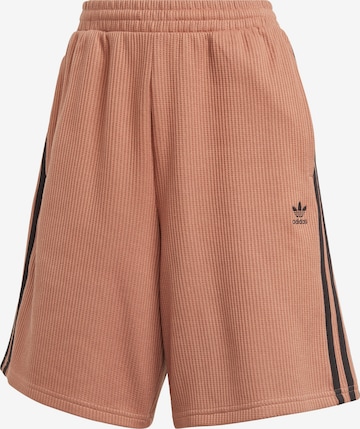 ADIDAS ORIGINALS Loose fit Pants 'Sleek' in Brown: front