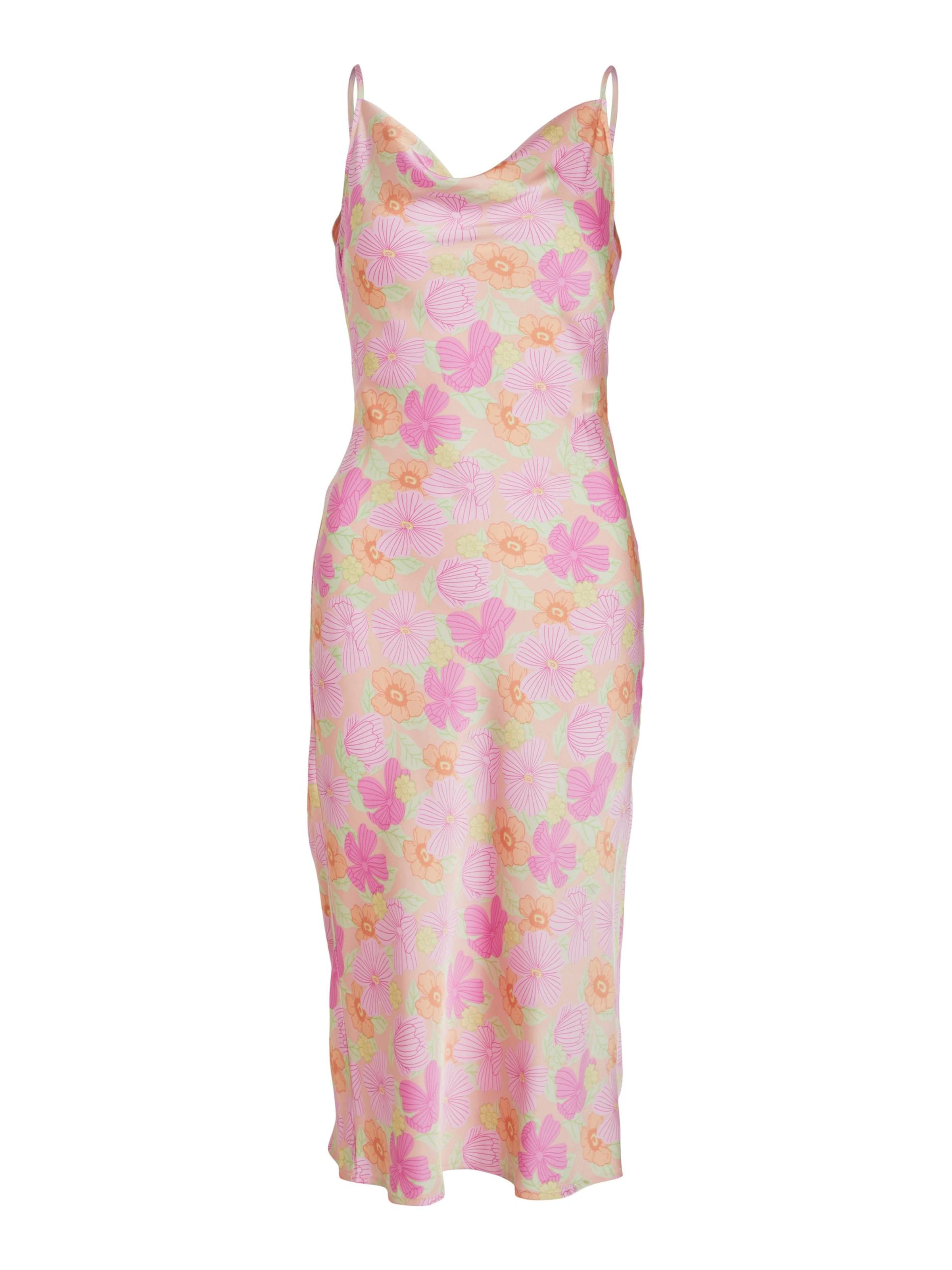 VILA Платье 'Ravenna' в Ярко-розовый: спереди