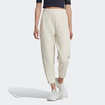 ADIDAS SPORTSWEAR Loose fit Workout Pants 'Mission Victory' in Beige: front