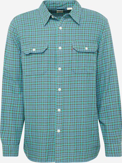 LEVI'S ® Camisa 'Jackson Worker' em azul / turquesa / cáqui / menta, Vista do produto