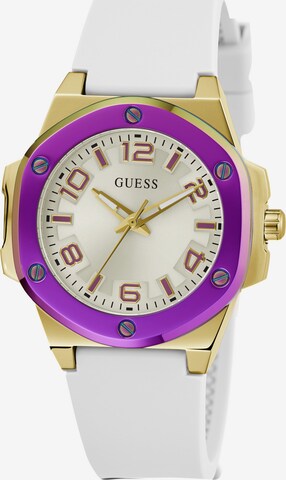 Orologio analogico 'G HYPE' di GUESS in bianco: frontale