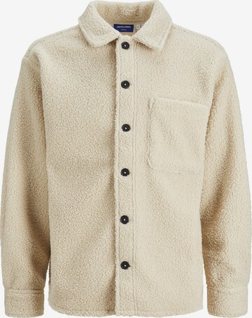 JACK & JONES Button Up Shirt in Beige: front