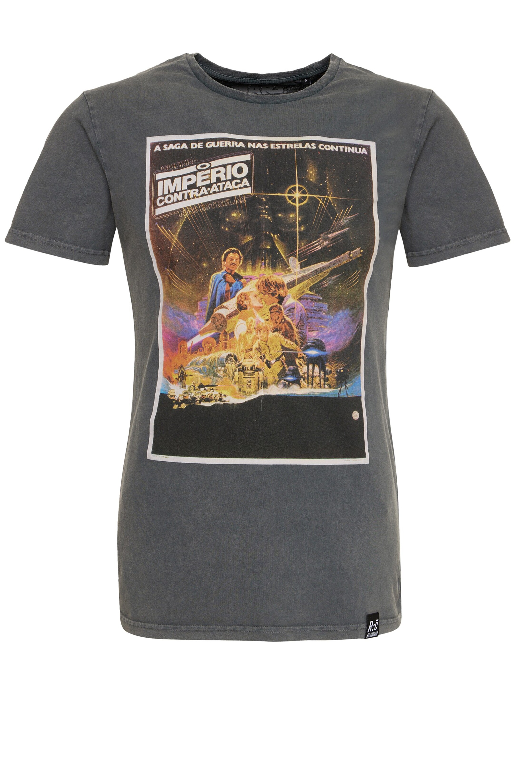 Recovered T-Shirt 'Star Wars International Poster' in Grau: Vorderseite