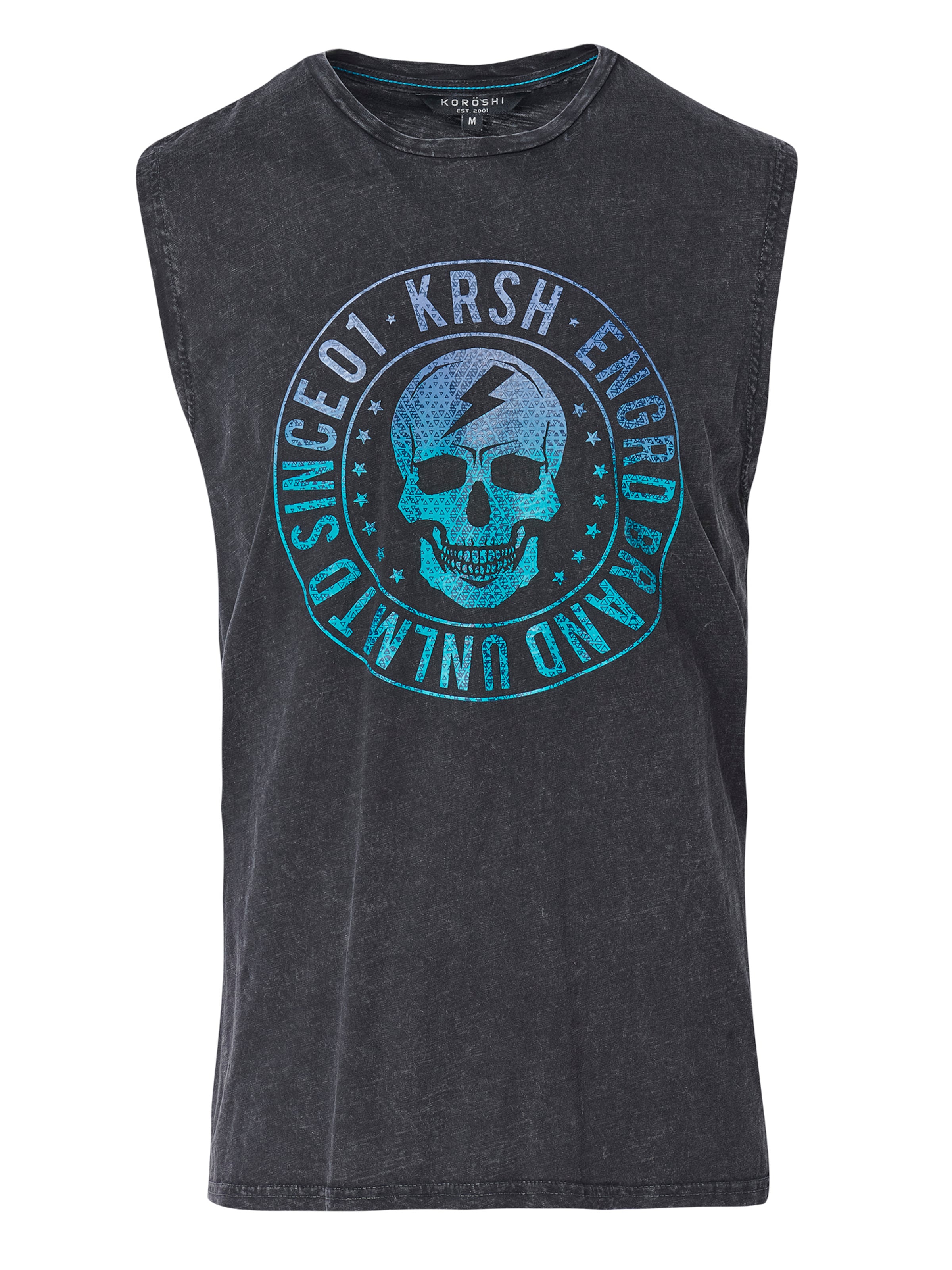 KOROSHI T-shirt i svart: framsida