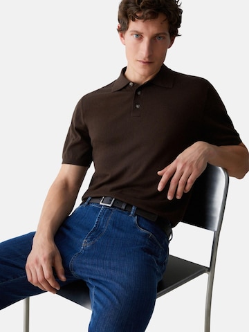 Liu Jo Shirt 'LIU JO UOMO MAGLIA POLOTSETA POLO' in Bruin