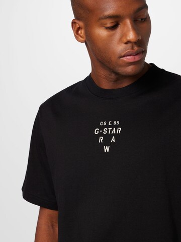 Maglietta 'Stencil' di G-Star RAW in nero