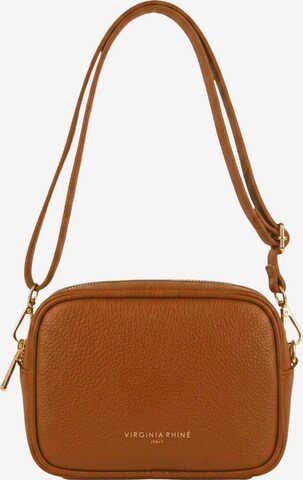 Borsa a tracolla 'Borsa a Tracolla Pelle Genuina 20x15 cm Virginia Rhinè' di Virginia Rhinè in marrone: frontale