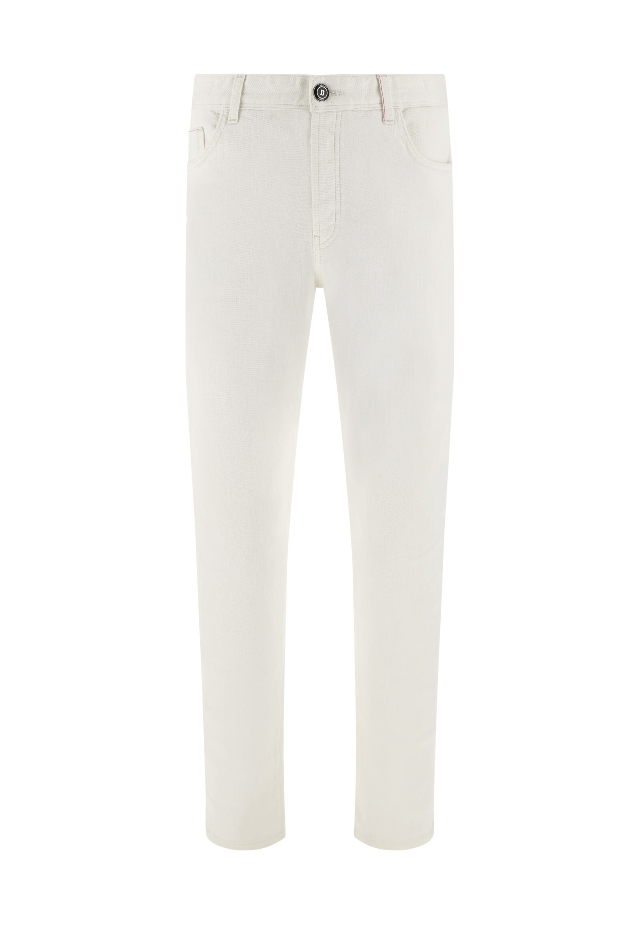 Coupe slim Jean Boggi Milano en blanc : devant