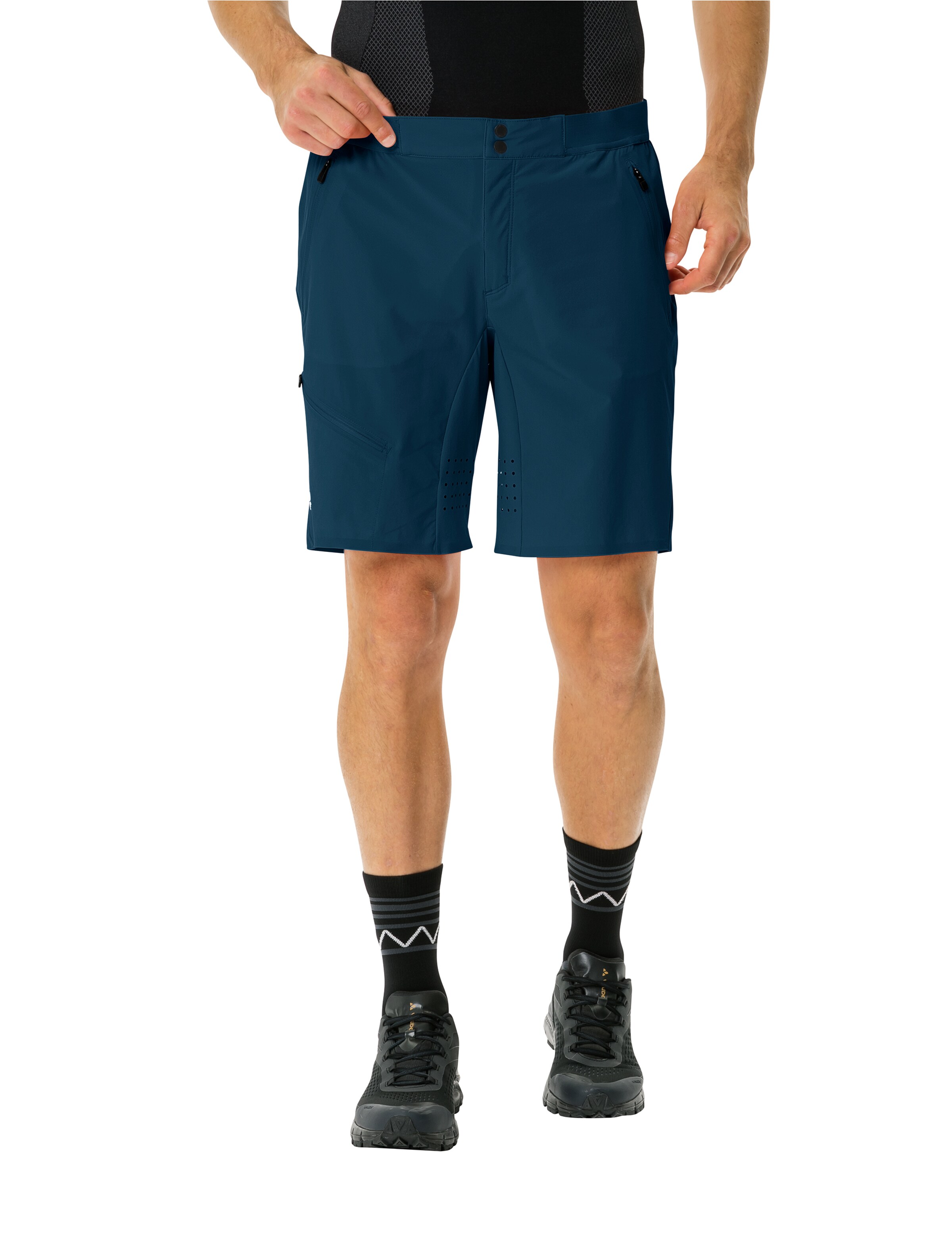 VAUDE Regular Outdoor trousers 'Scopi' in Blue: front