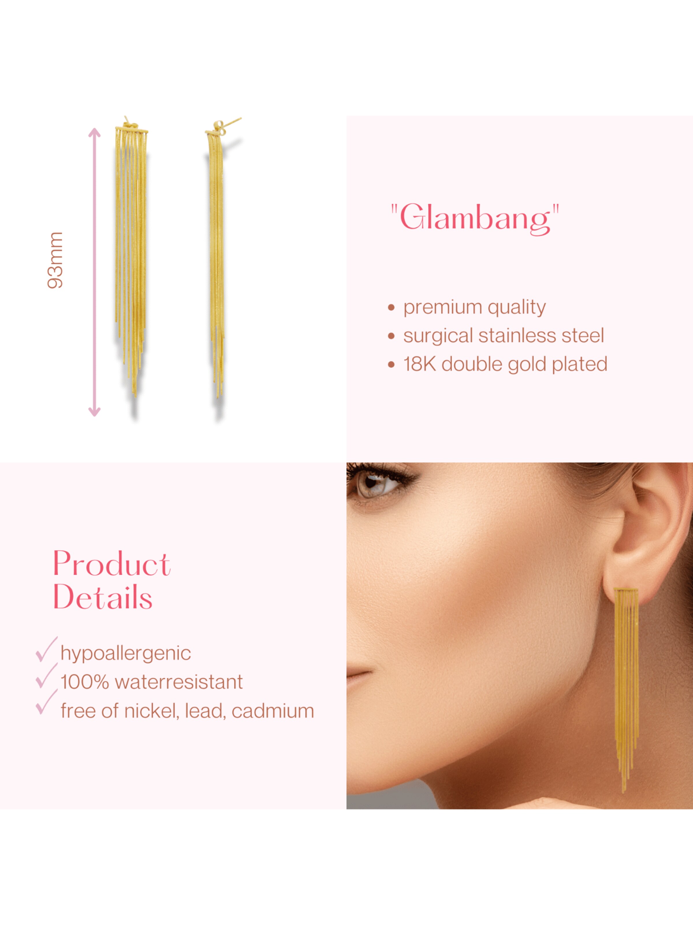 ARS-ARGENTI Earrings 'GLAMBANG' in Gold