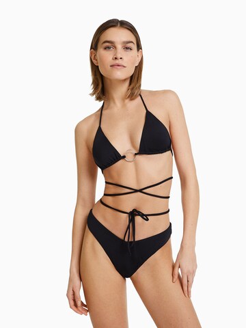Bershka Triangen Bikiniöverdel i svart: framsida