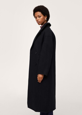 MANGO Between-Seasons Coat 'Sapo' in Blue