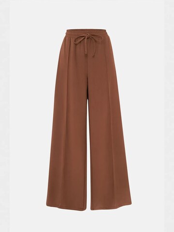 Hiccup Wide Leg Hose in Braun