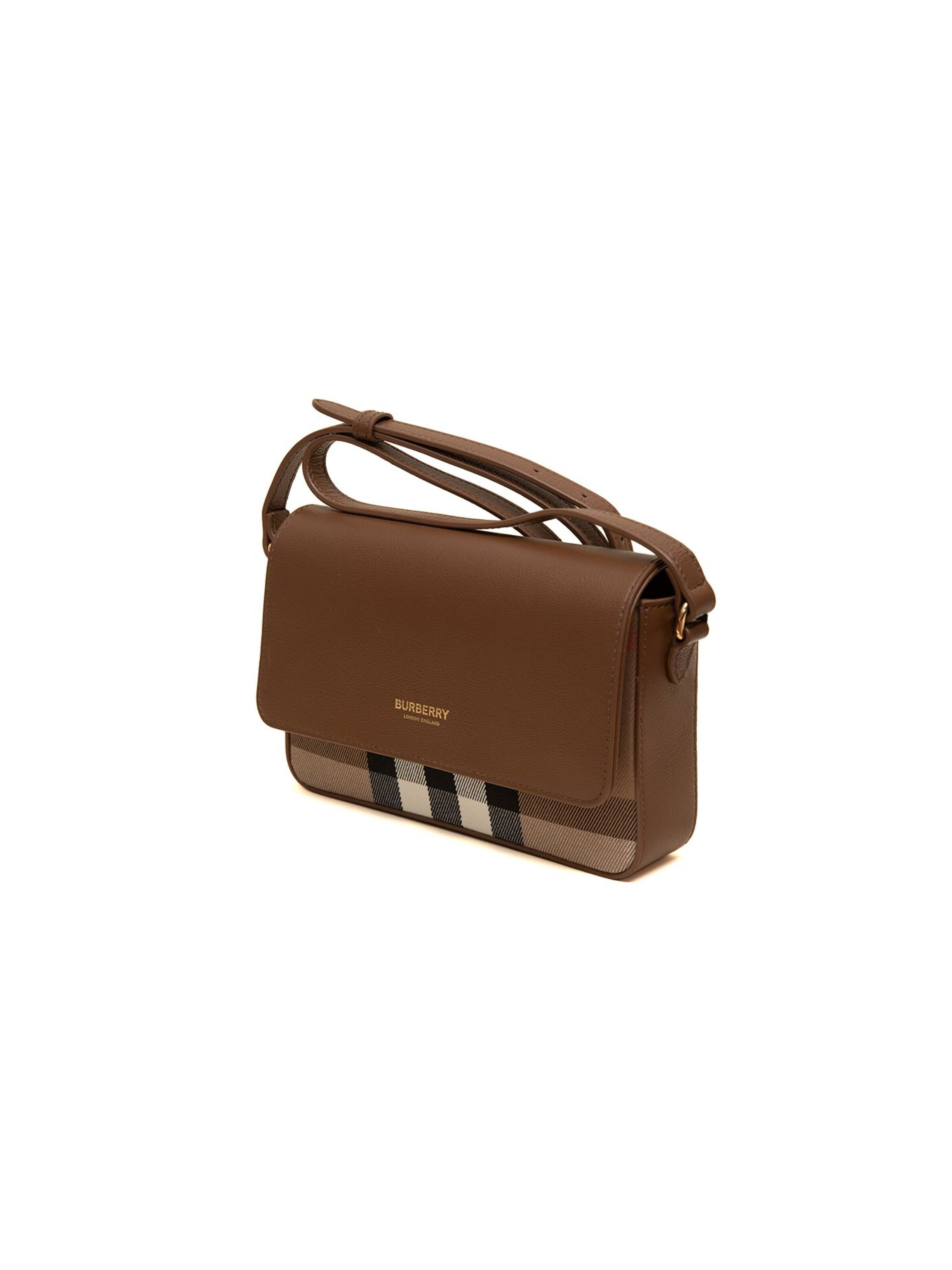 BURBERRY - Bolso de mano 'New Hampshire Shoulder Bag 20x6x13 cm' en marrón