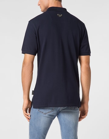 Philipp Plein Poloshirt 'Skull&Bones' in Blau