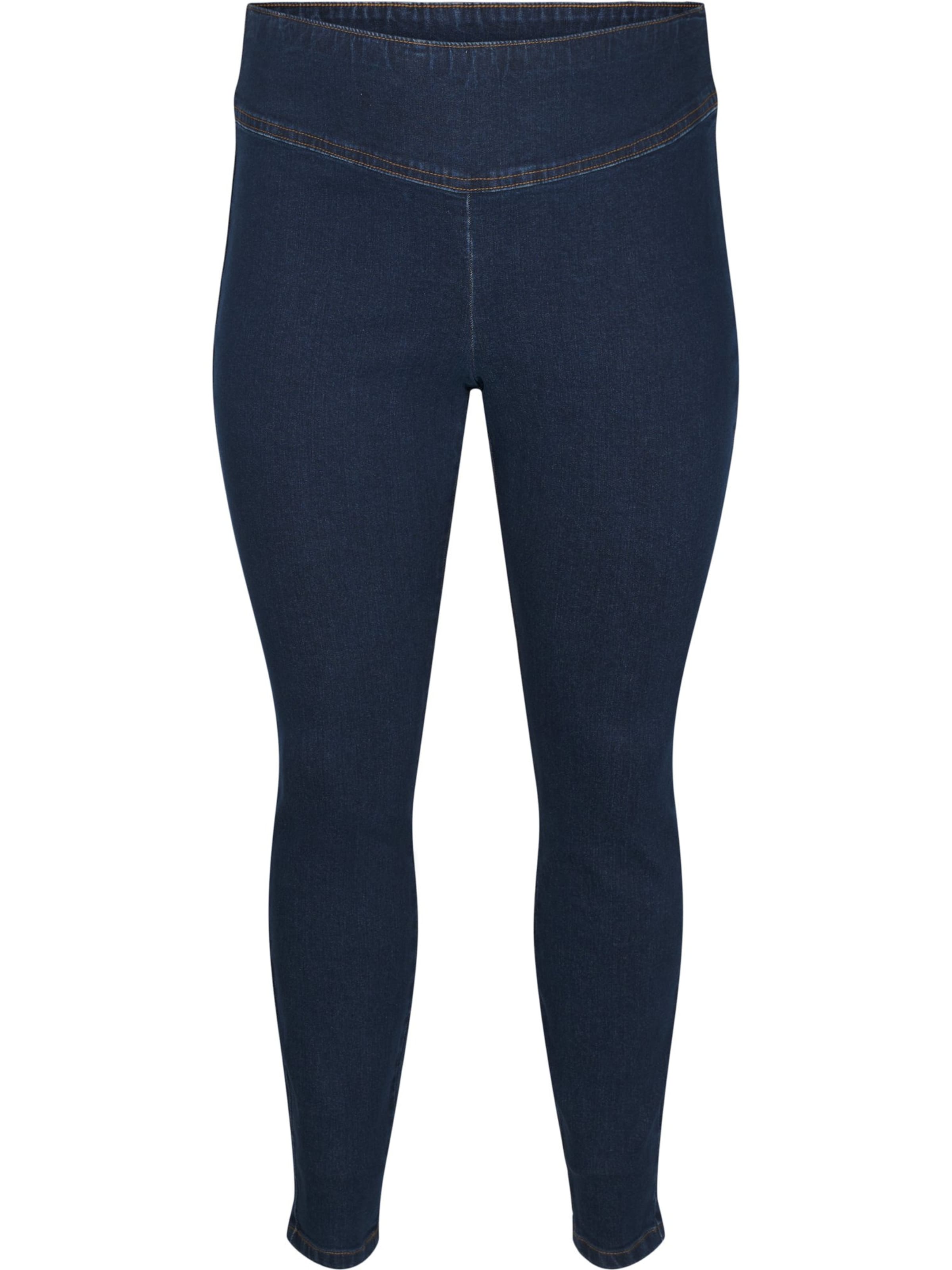 Zizzi Skinny Jeggings i blå: forside