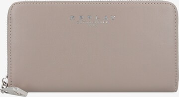 REPLAY Wallet in Beige: front