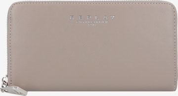 REPLAY Wallet in Beige: front