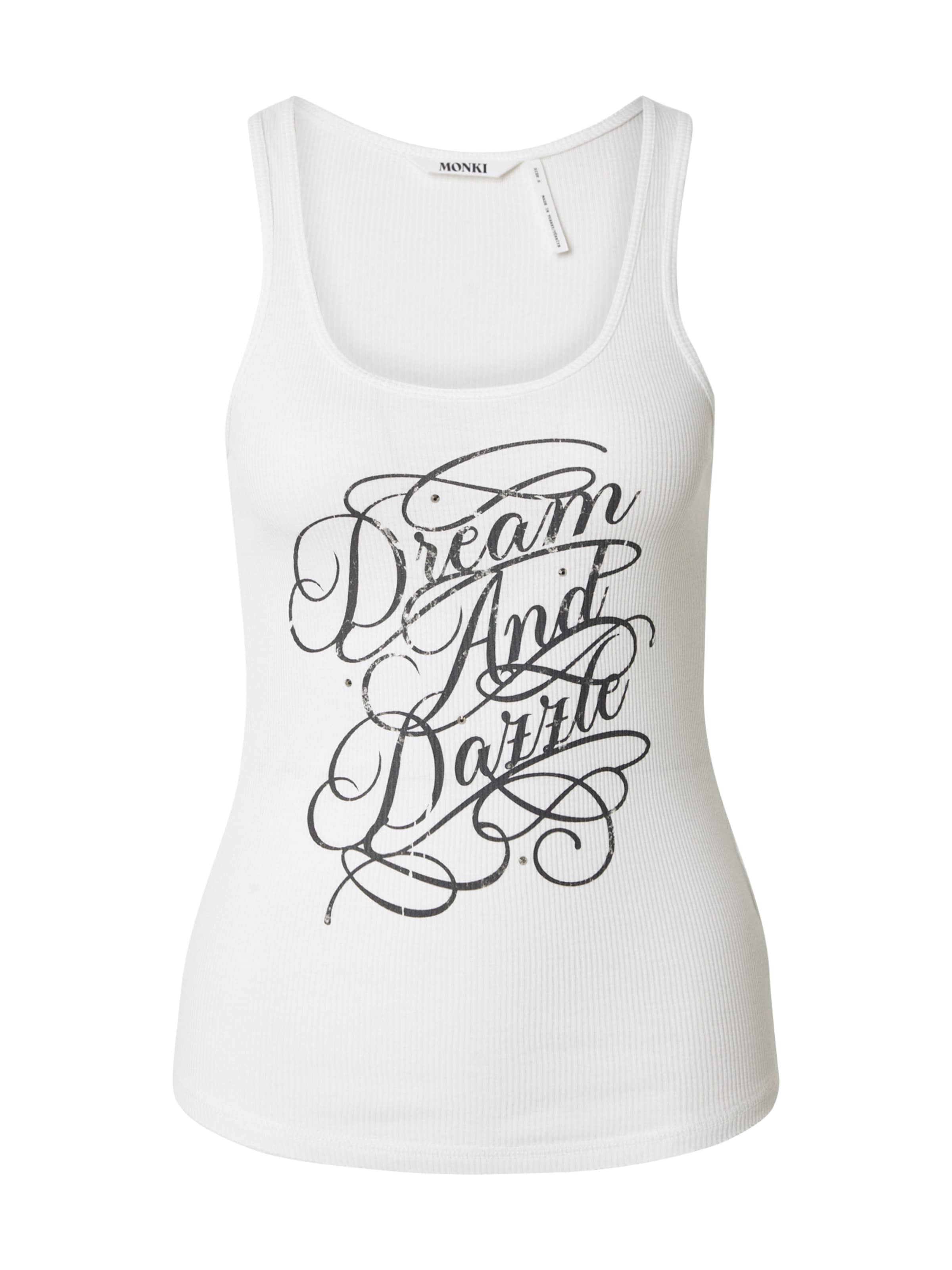 Monki Topp, värv valge: eest vaates
