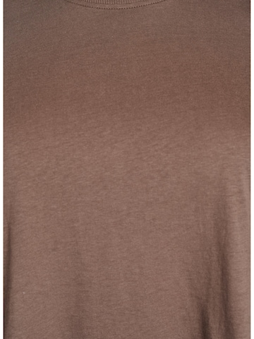 Zizzi Shirt 'Vcharlin' in Brown