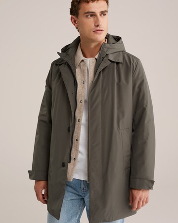 WE Fashion - Sobretudo meia-estação em cinzento: frente