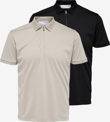 SELECTED Shirt 'Fave' in Brown: front