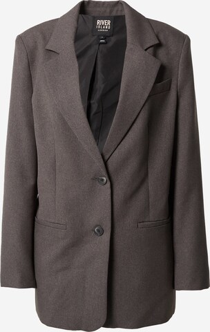 Blazer 'MENSY' di River Island in grigio: frontale