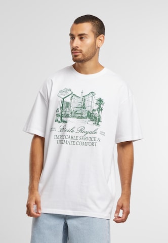 Mister Tee - Camiseta 'Etoile Royale' en blanco: frente