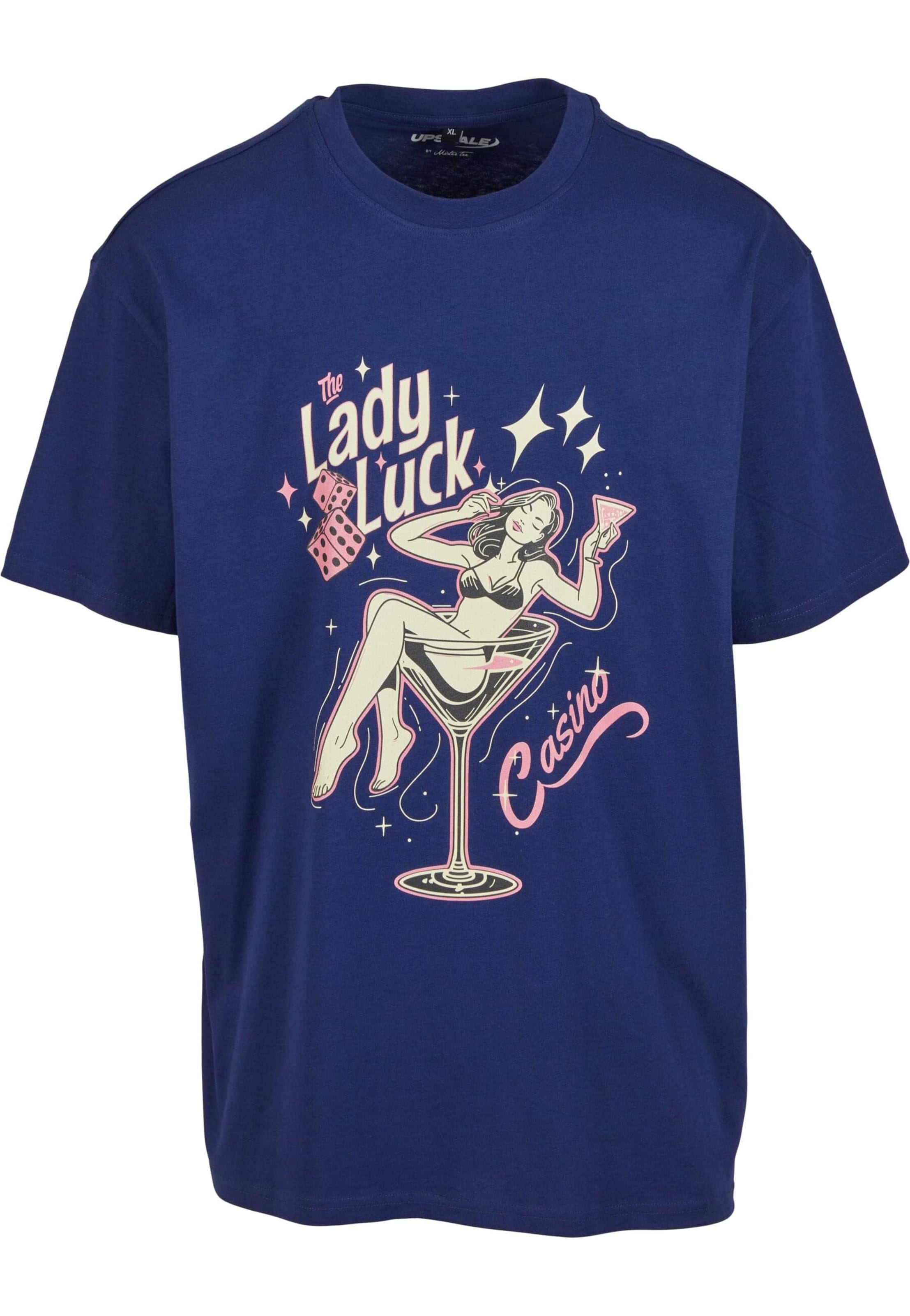 Maglietta 'Lady Luck' di Mister Tee in blu: frontale