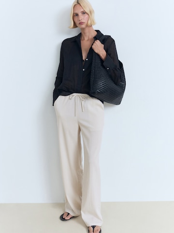 MANGO Loosefit Bukser 'RIGA' i beige