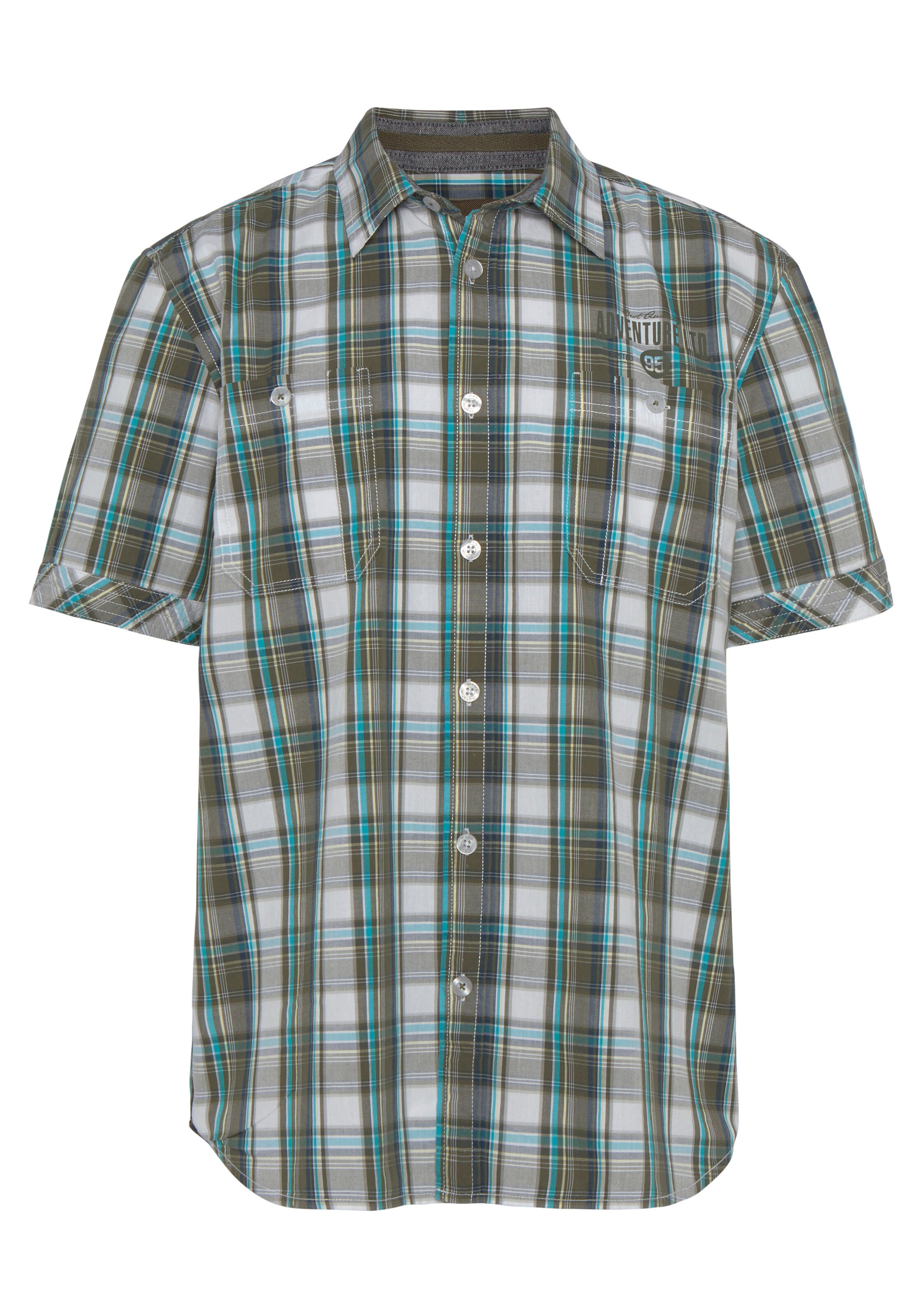 Man's World Hemd in Mischfarben: Vorderseite