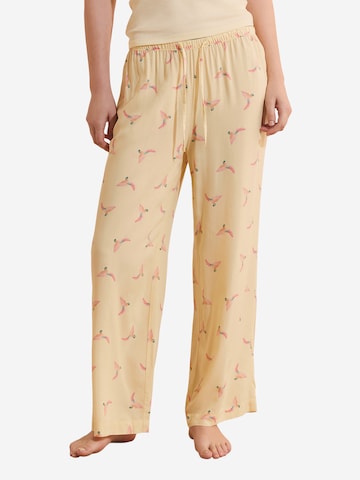 Pantaloncini da pigiama 'Solaris' di ETAM in giallo: frontale