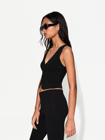 Bershka Vest in Black