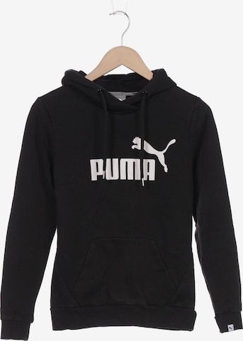 PUMA Sweatshirt & Zip-Up Hoodie in S in Black: front