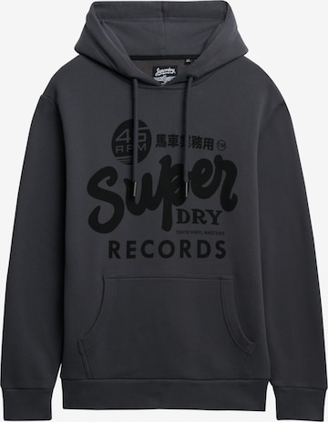 Superdry & Co Mikina 'Records' - Sivá: predná strana