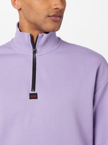 HUGO Sweatshirt 'DURTY' in Purple