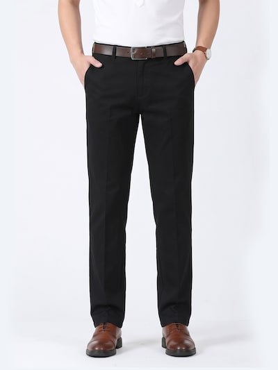 ALLTHEMEN Pleat-Front Pants 'Stofffall' in 46 in Black, Item view