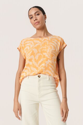 SOAKED IN LUXURY - Blusa 'Zaya' em amarelo: frente