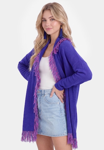 IZIA Gebreid vest in Blauw: voorkant