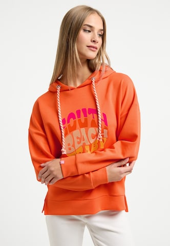 Frieda & Freddies NY Sweatshirt in Orange: front