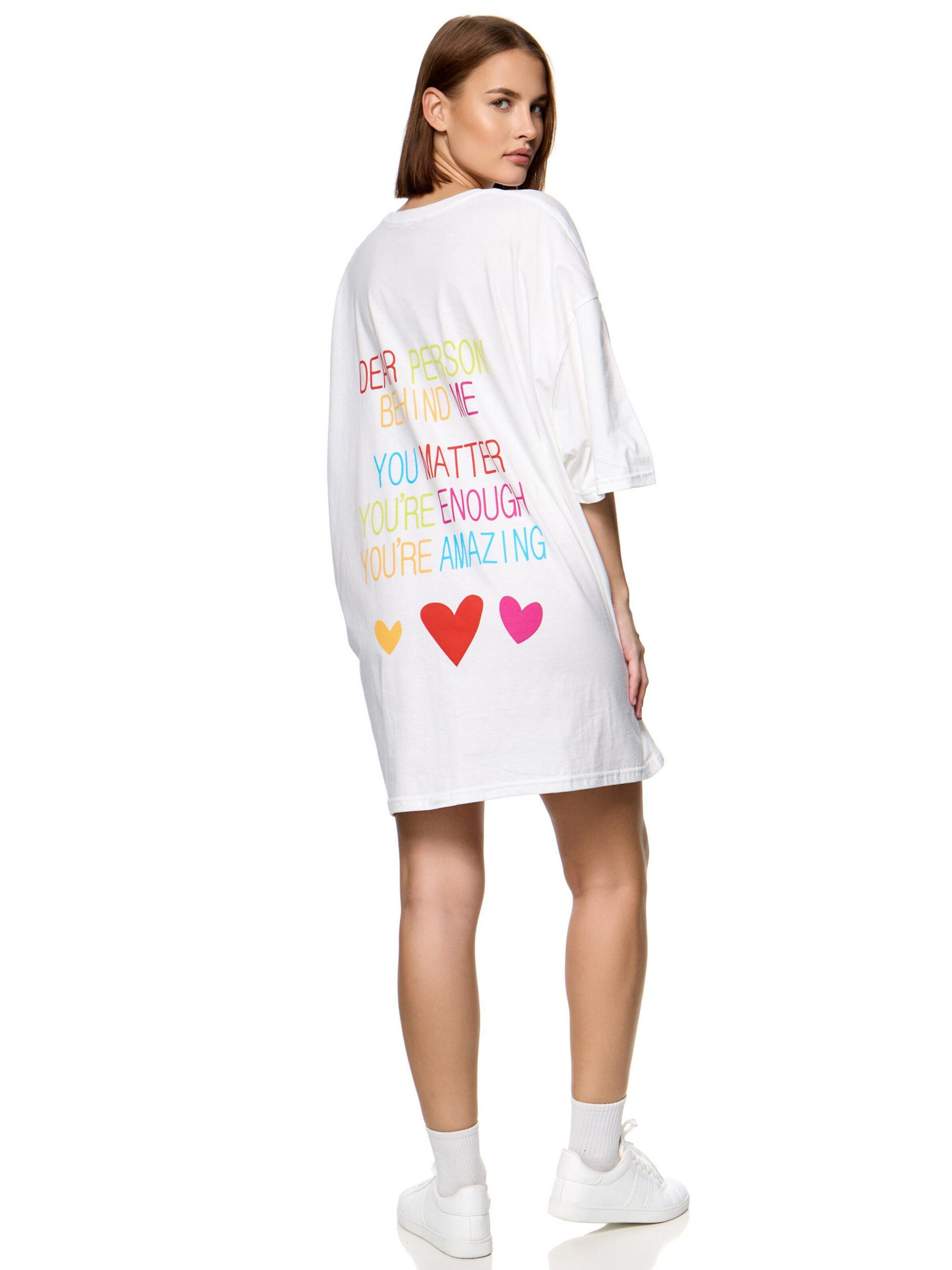 Worldclassca Oversizeshirt 'No Matter'‌‌‌‌‌‌‌‌ in Weiß